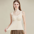 Slimming Fit Warm Vest with Built-in Chest Pad