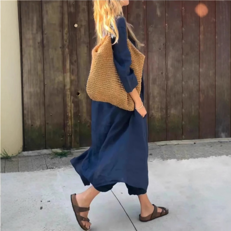 Abby - 2-Piece Set With Loose Pockets And V-Neck