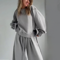Women’s Casual Set - Spliced Top & Drawstring Pants