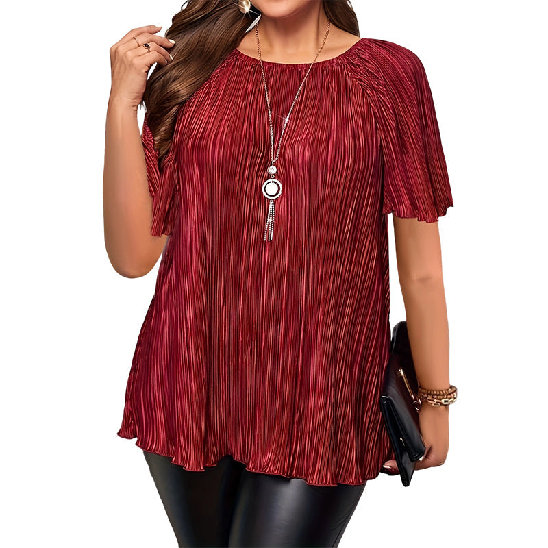 📢Hot Sale 50% OFF 🔥Plus Size Flattering Pleated Top