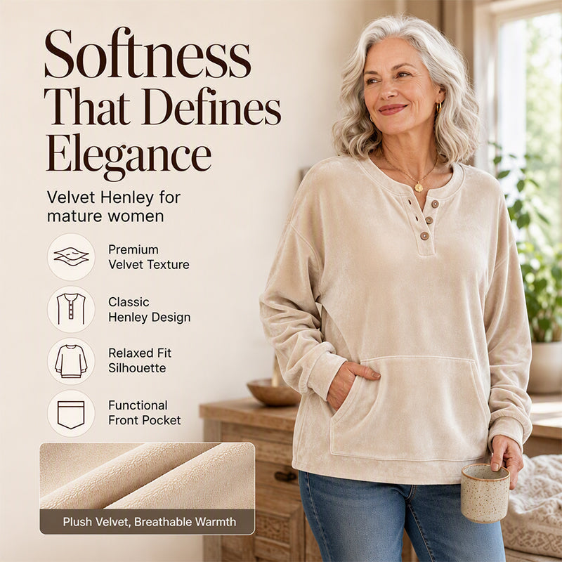 Women's Golden Velvet Sweatshirt