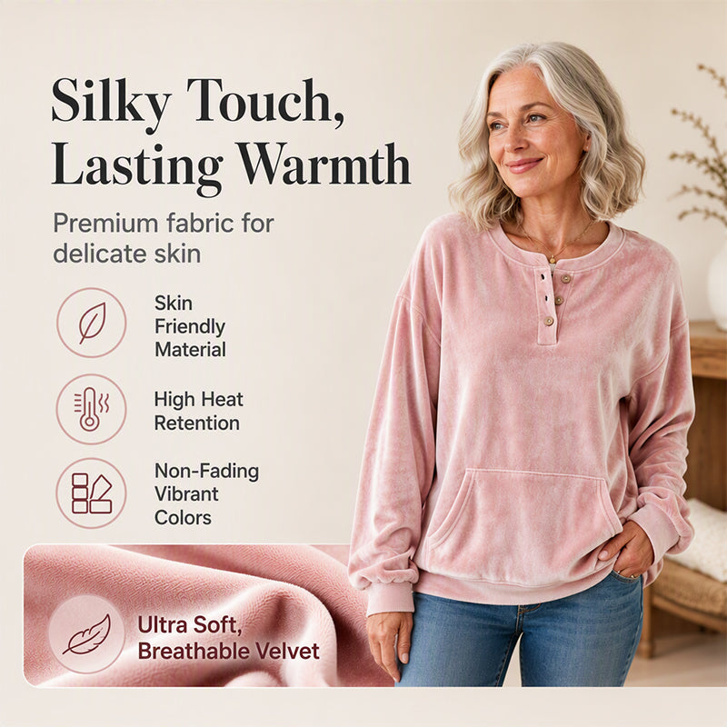 Women's Golden Velvet Sweatshirt
