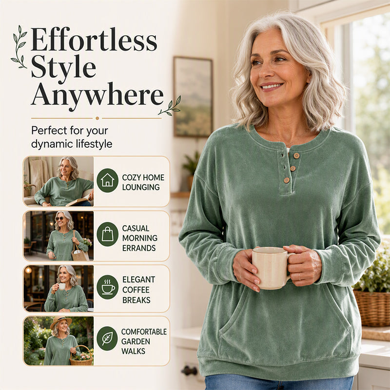 Women's Golden Velvet Sweatshirt