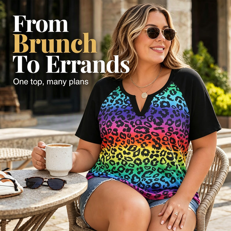 ⌛Limited-Time Offer-Women's Casual V-Neck Short Sleeve T-Shirt