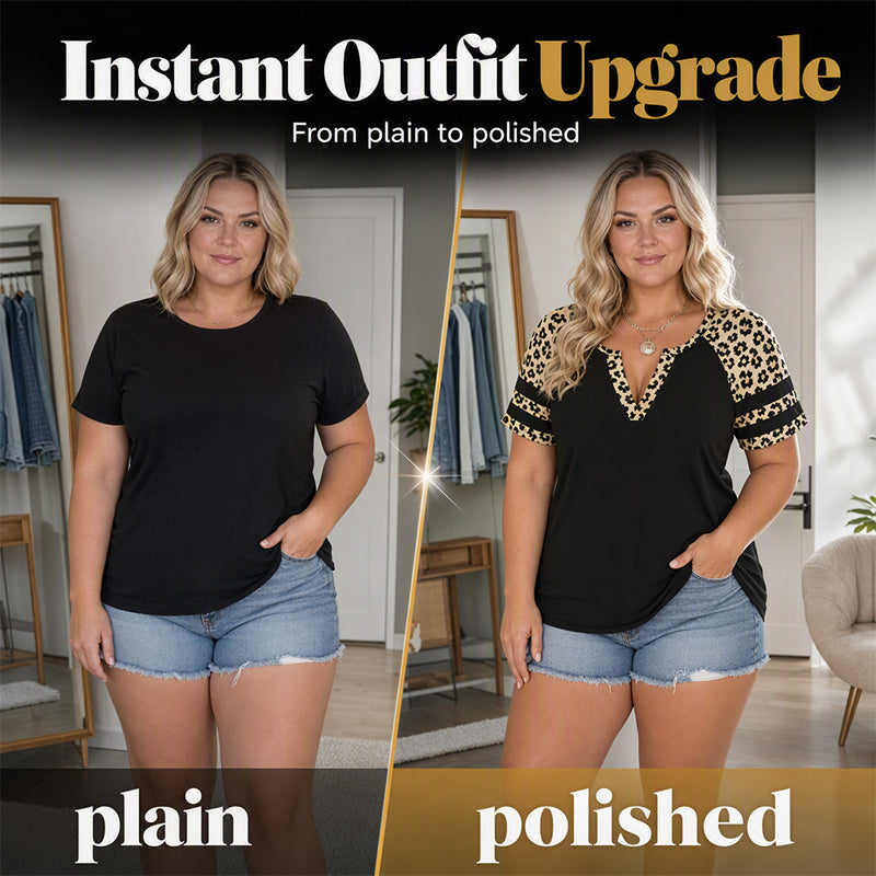 ⌛Limited-Time Offer-Women's Casual V-Neck Short Sleeve T-Shirt