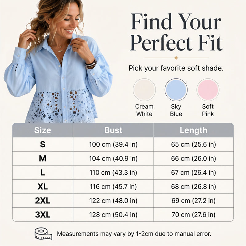 Women's Elegant Hollow-Out Shirt